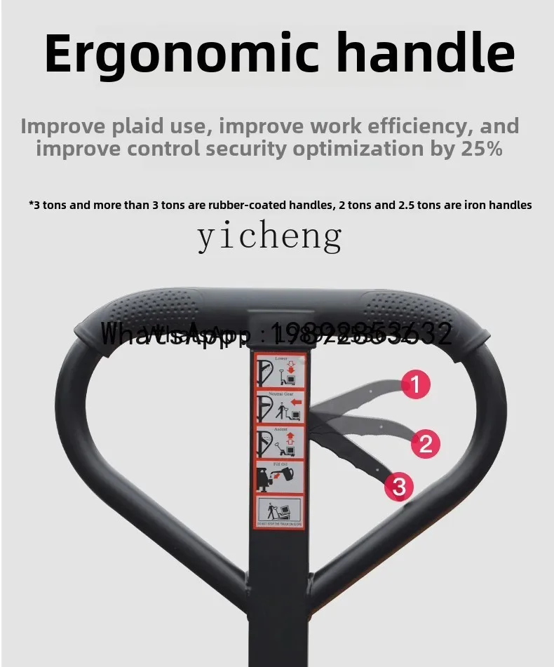 A1 Сумасшедший ручной вилочный погрузчик, гидравлический грузовик, 2 тонны, 3 тонны, погрузочно-разгрузочный подъемник, небольшой ручной вилочный погрузчик с ручным прицепом