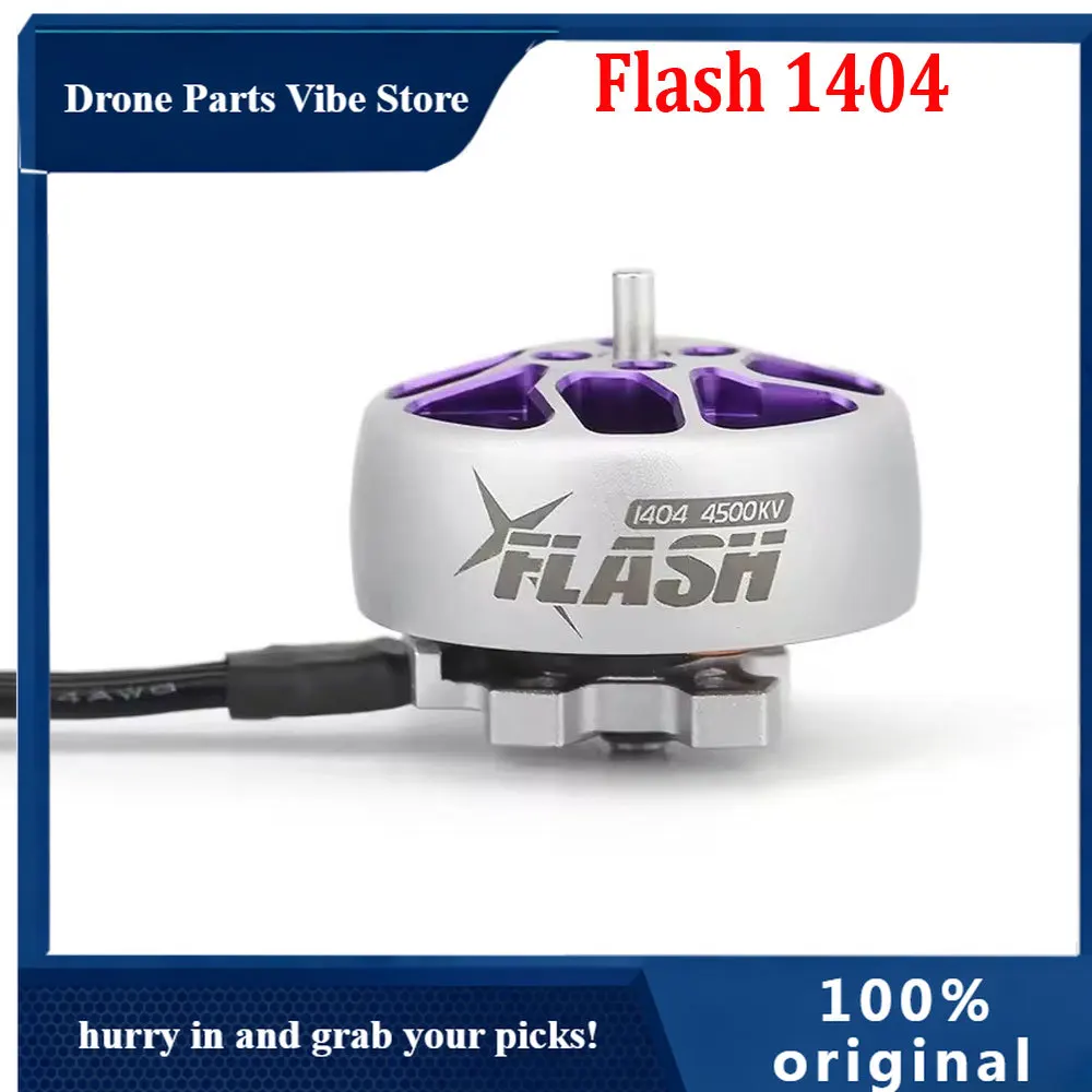 

Fy4PCS FlyFishRC Flash 1404 4500KV Brushless Motor 2~4S 2mm Shaft For RC FPV Racing Drone Quadcopter