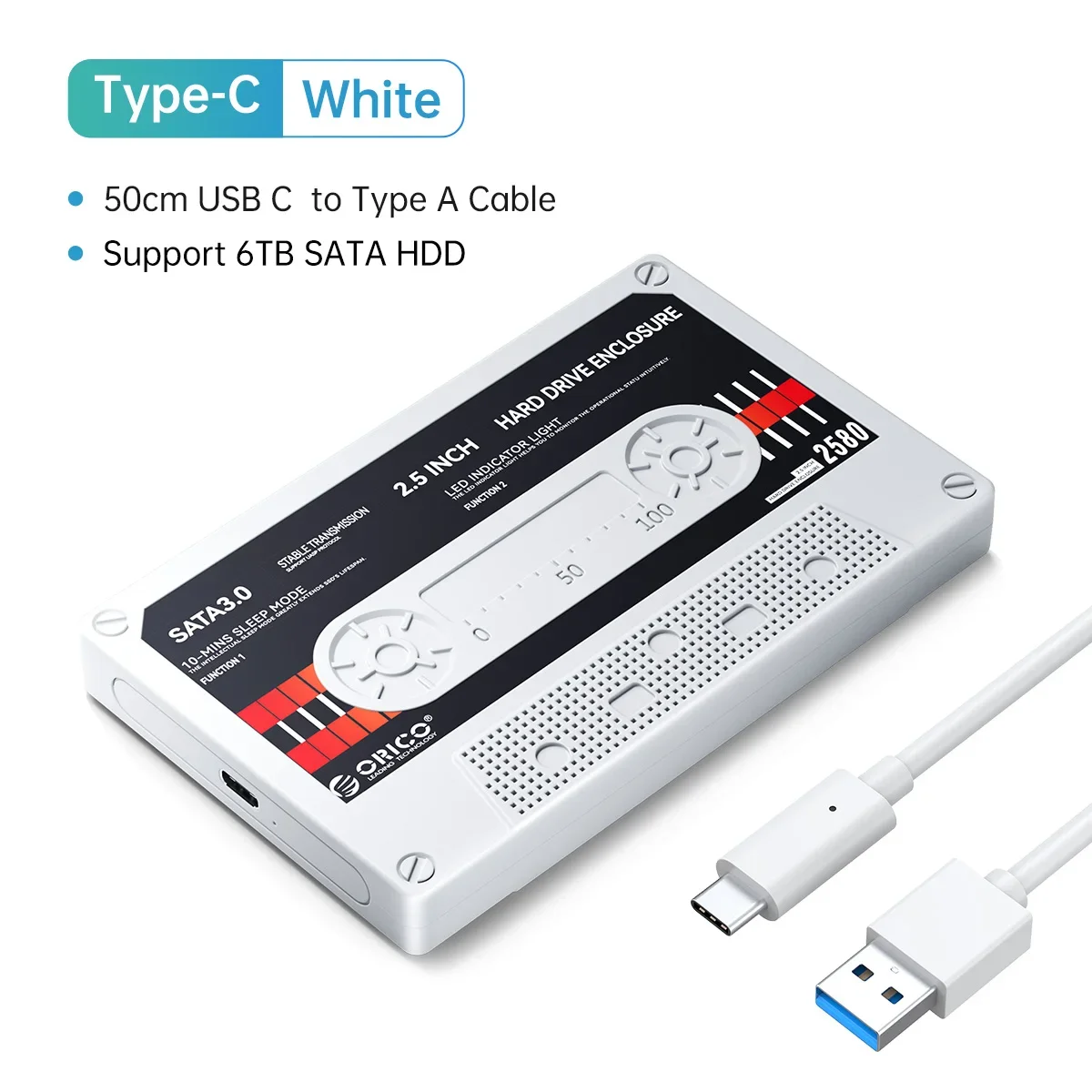 オリコ 2.5 インチ HDD エンクロージャ SATA から USB3.0 外付けハード