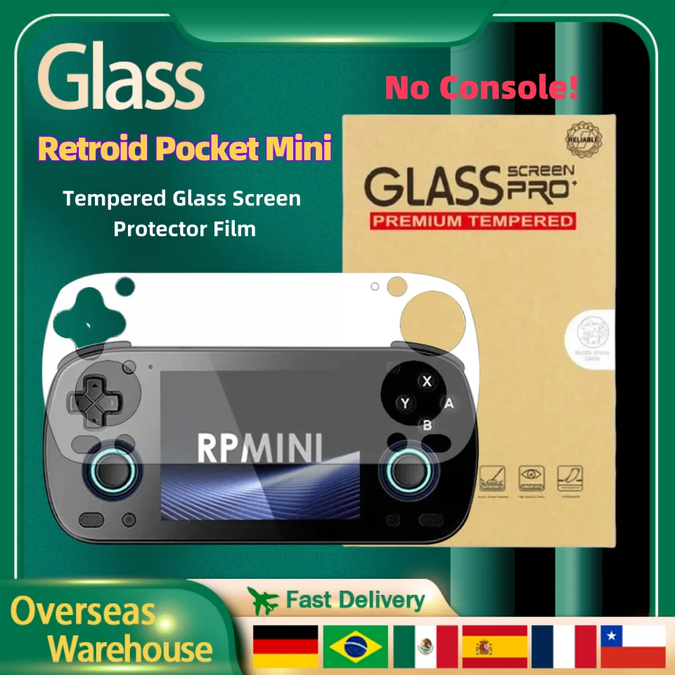 

Portable Retroid Pocket Mini Tempered Glass Screen Protector Film Retro Console Game Accessories Tempered Glass Films RPMINI