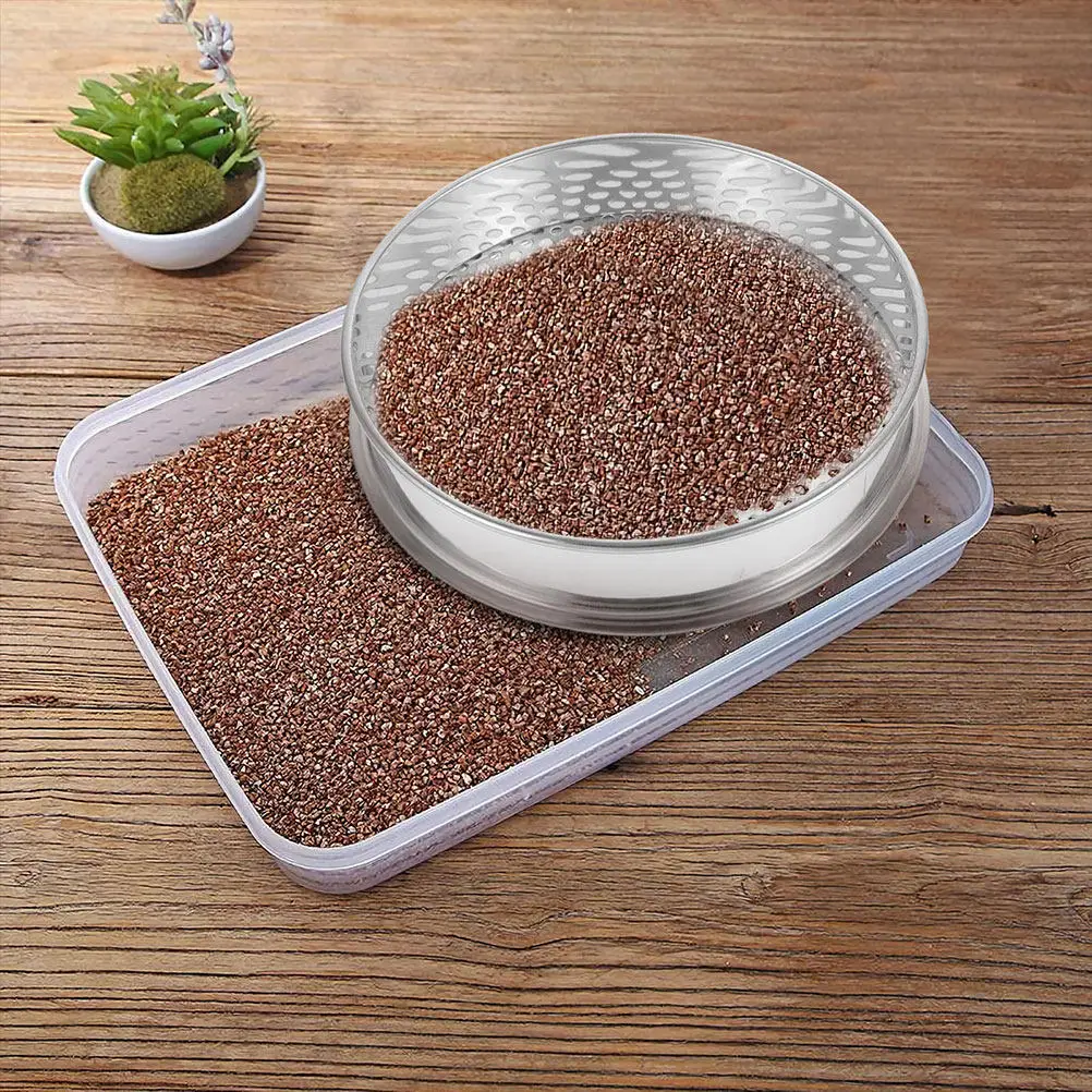 Soil Sifter Stainless Steel Mesh Test Sieve Garden Soil Filter Outdoor Sand Sifter Portable Efficient Screening