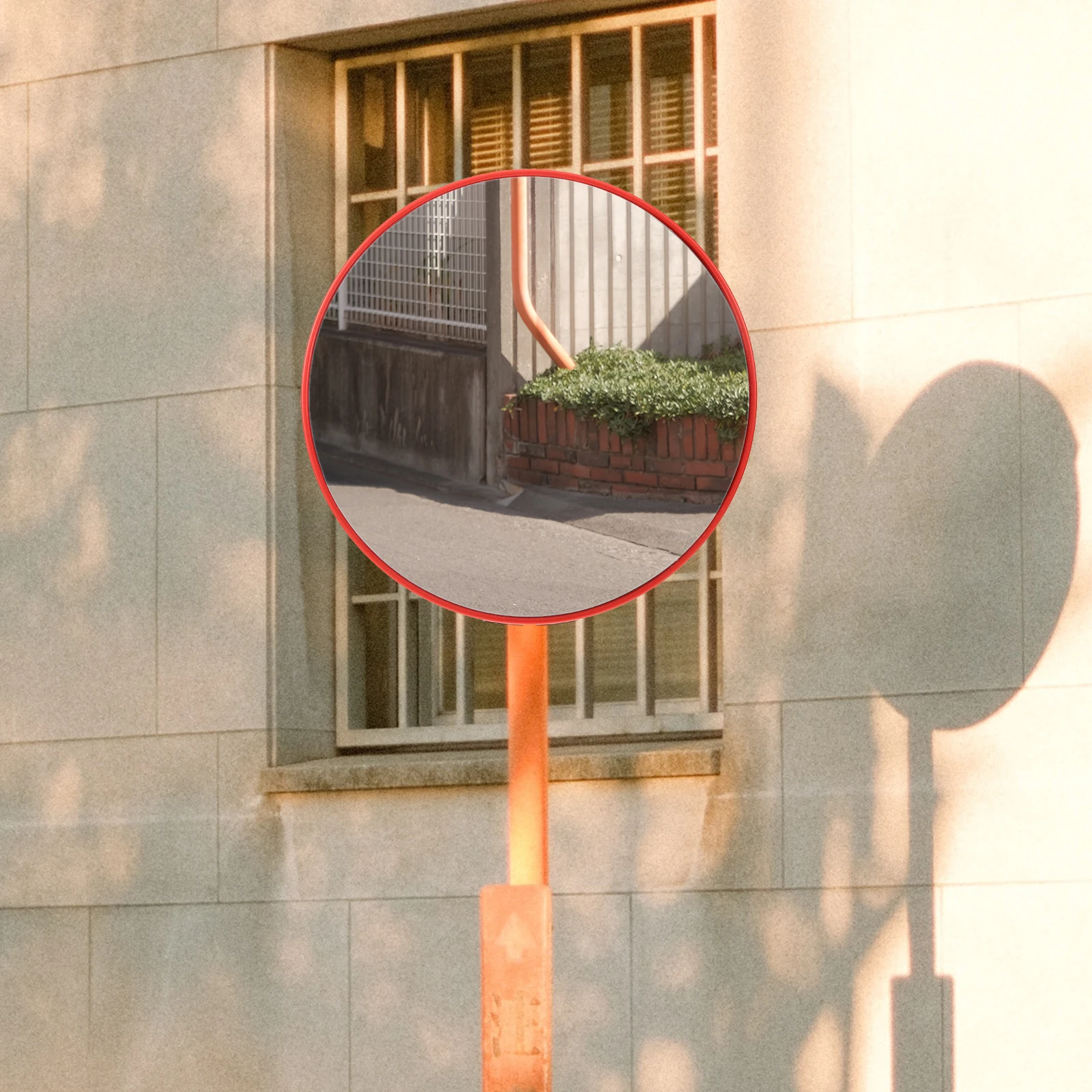

Wide Angle 30CM Black Convex Corner Safety Mirrors Driveway Parking Garages Buildings Traffic Anti Theft Outdoor
