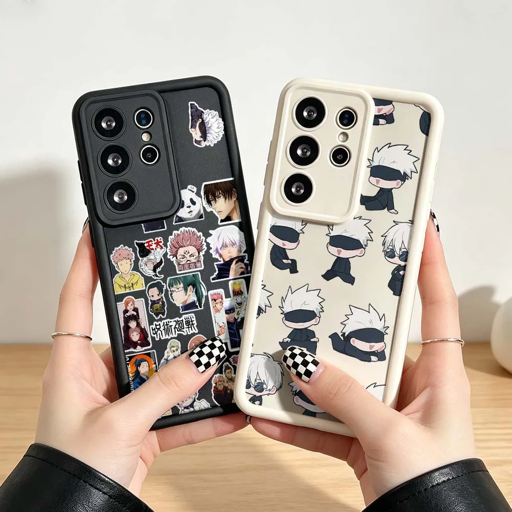 Jujutsu Kaisen Cute For Samsung Galaxy S26 S25 S24 S23 S22 S21 S20 Ultra Plus FE 5G Eye Ladder Phone Case Cover