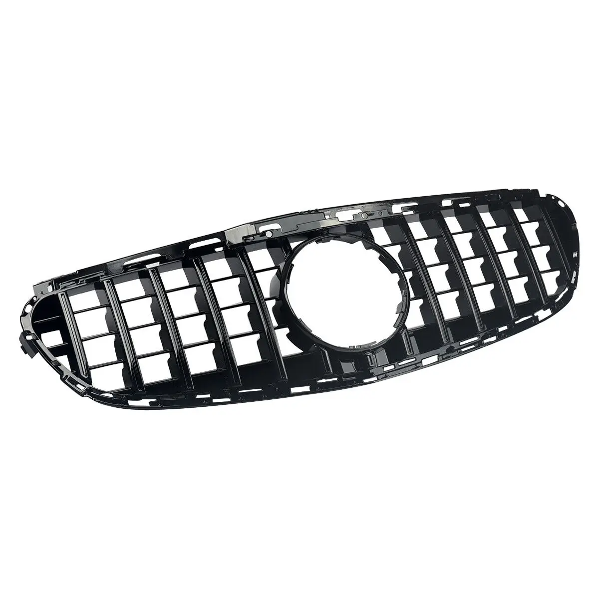 GT Style Glossy Front Hood Grille For Benz E Class W212 E300 E350 E400 2014-2016