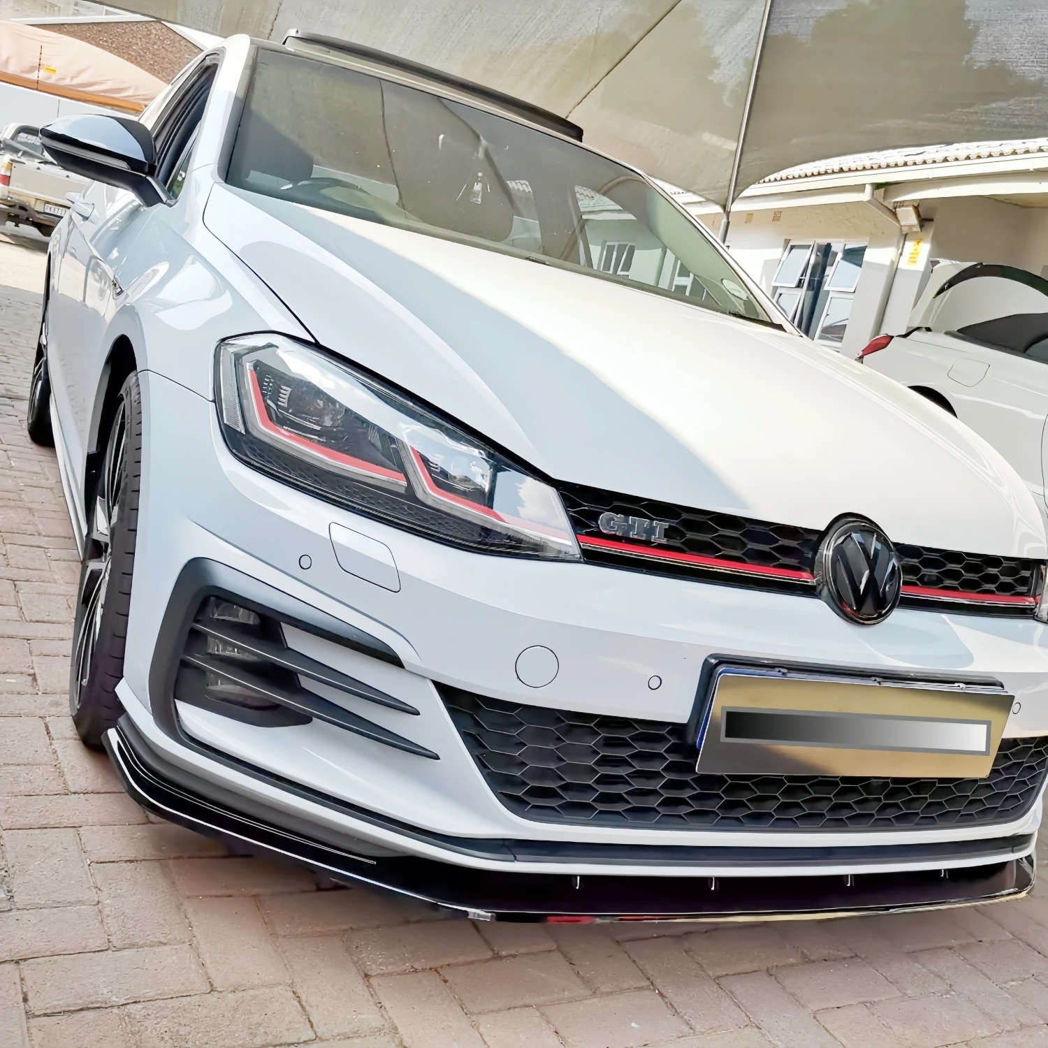 

3Pcs Gloss Black Car Front Bumper Lip Splitter For VW Golf MK7 MK7.5 GTI GTD R R-line 2013-2020 Tuning Bumper Lip Trim BodyKits