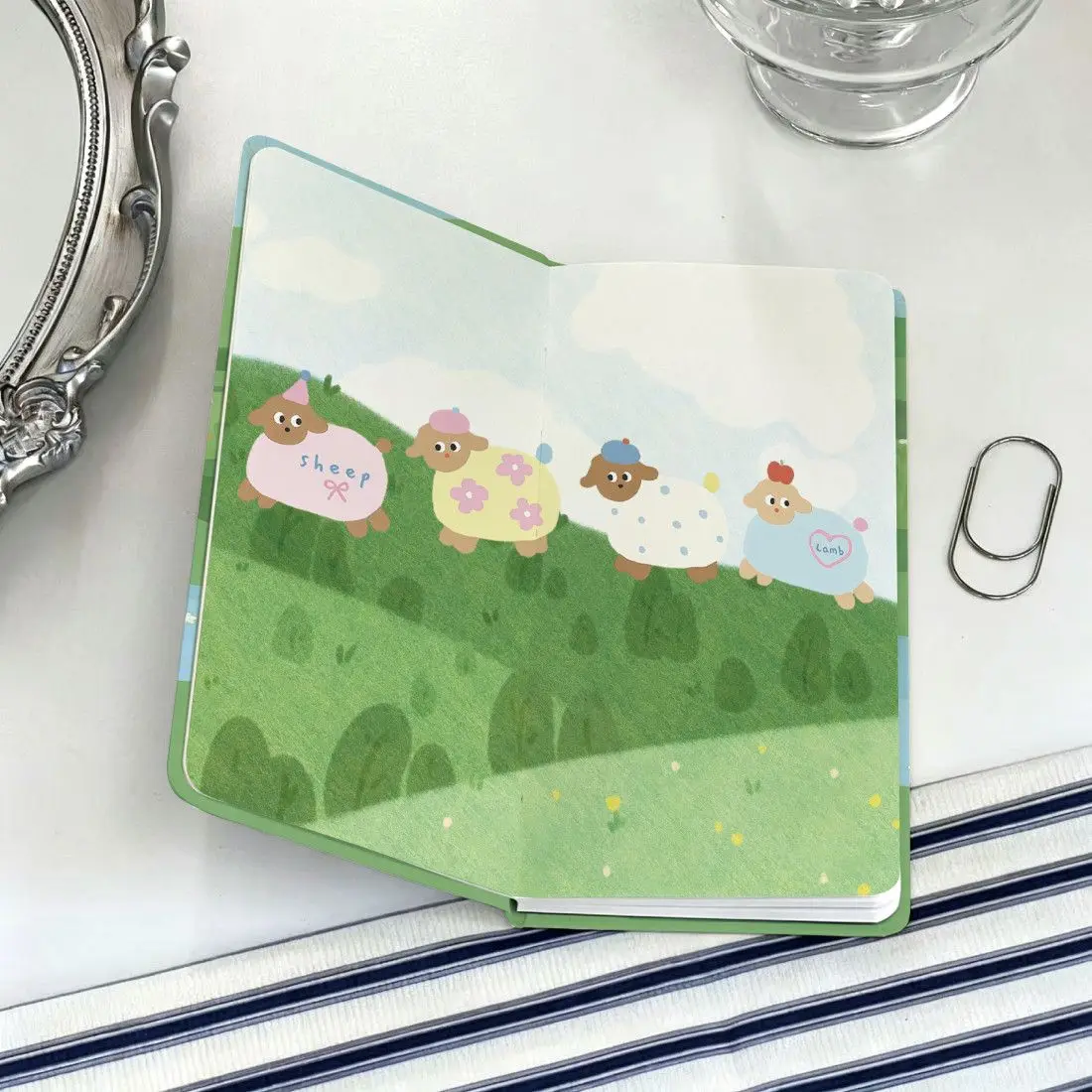 Lamb Forest Schedule Book Fresh Hand Painted Wind Ins Narrow Book Handbook This Week Plan Monthly Plan Notebook