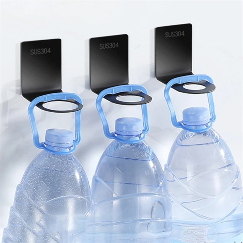 Móc Tường Không Khoan Dán Móc Đứng Dầu Gội Xà Phòng Chất Lỏng Đựng Trang Sức Giọt
