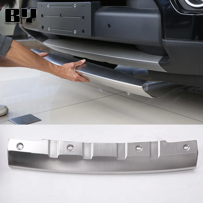 

Stainless Steel Car Front Bumper Protector Guard Cover Trim For Land Rover Discovery 4 LR4 2014-2017 Auto Accessories