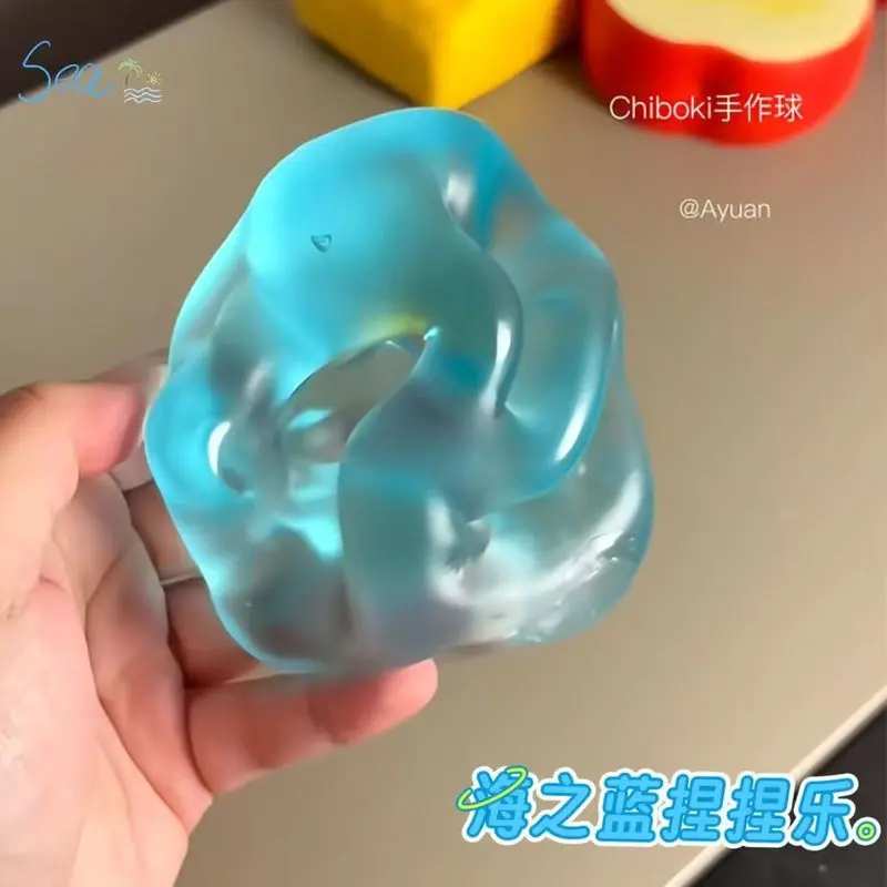 

Мягкая игрушка-антистресс Chiboki Sea Blue Maltose Squishy, медленно восстанавливающая форму, ручной работы, для детей и взрослых, для офиса, дома и отдыха
