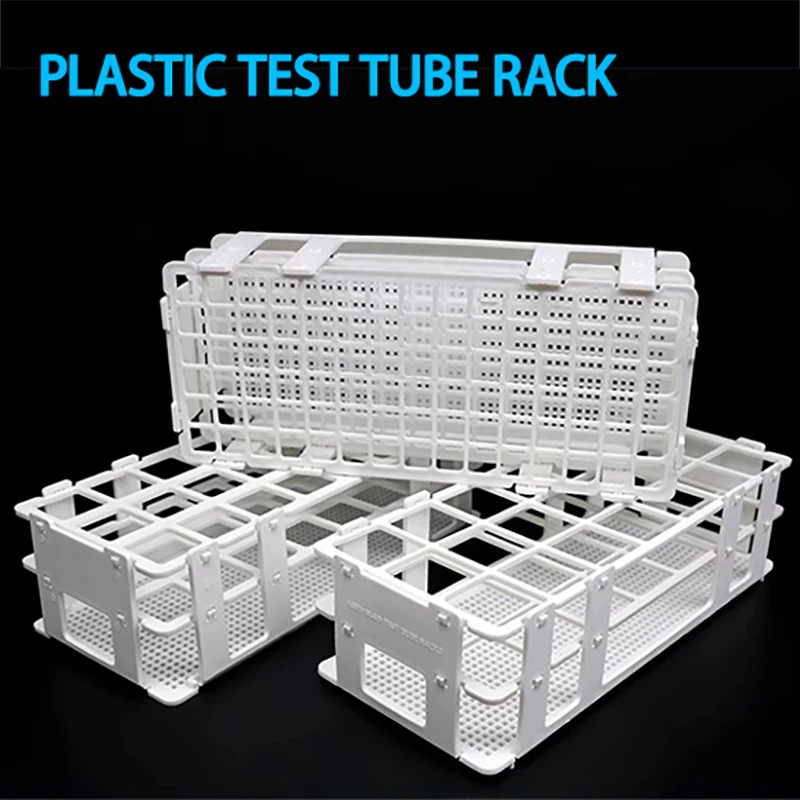 

Plastic centrifugal test tube rack 13mm/16mm/20mm/25mm/30mm laboratory sampling tube rack detachable