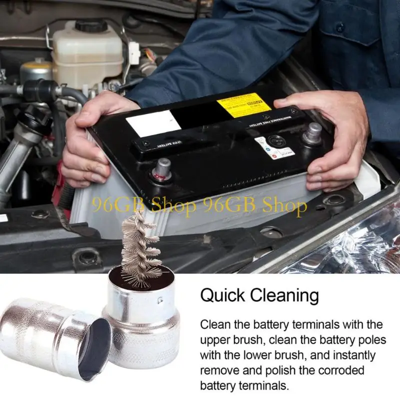 96GB Effective Battery Terminal Scrubber Cleaning Brushes for Car Electrical System