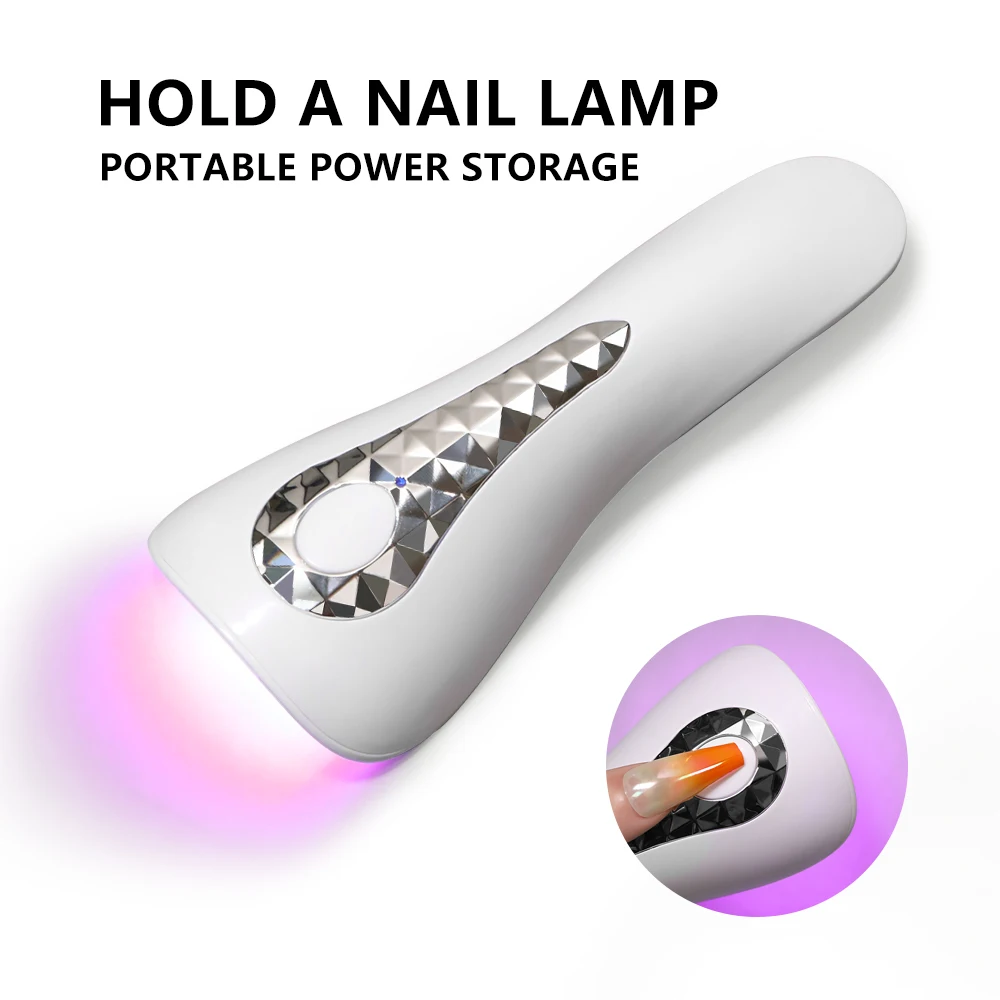 LULAA Handheld UV LED UV Nail Lamp Upgraded Rechargeable Nail Lamp Nail Art Fast-Dry Machine Portable Home DIY Salon Manicure