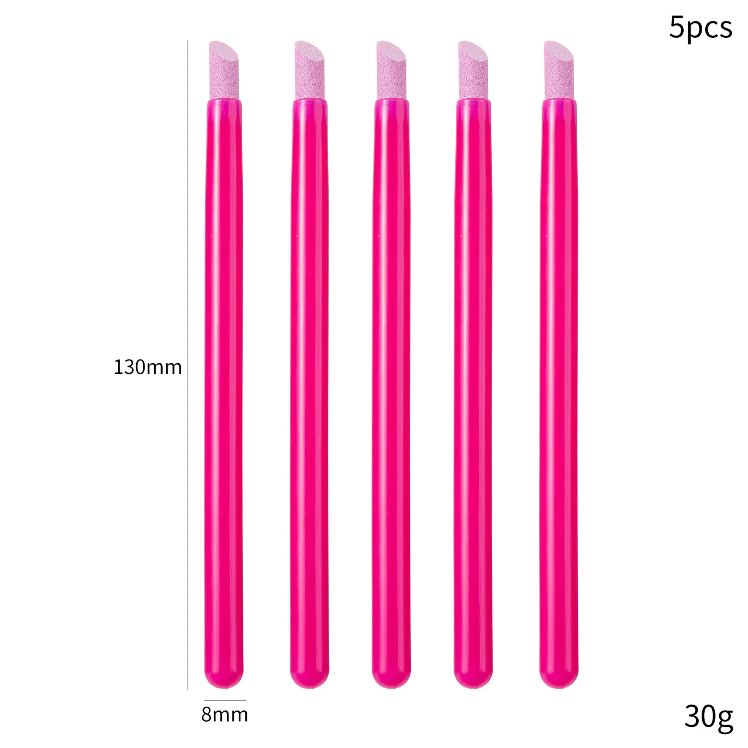1/5PCS Quartz Pen Nail Cuticle Pushers Nagellak Manicure Stok Nagelvijlen Slijpen Pen Dode Huid remover voor Natuurlijke Nagel