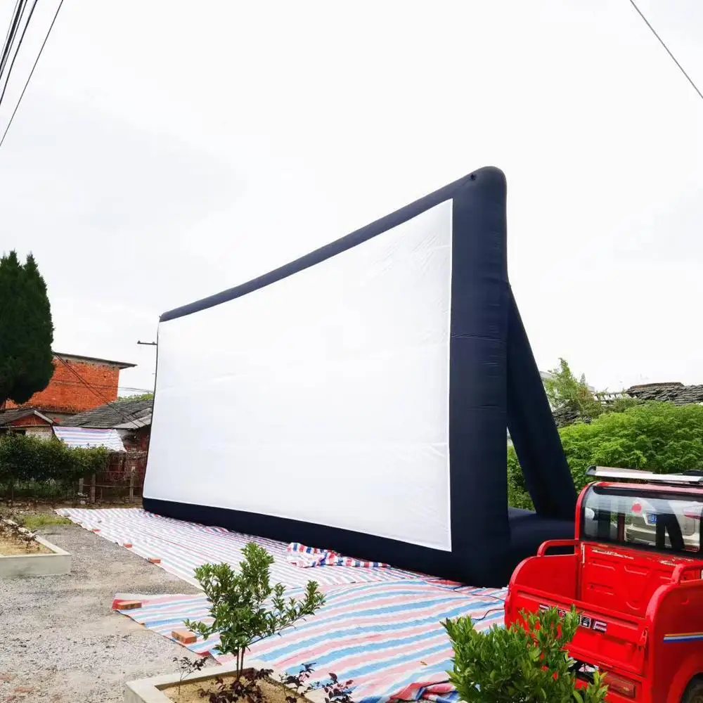 Inflatable Projector Movie Screen Outdoor Cinema Equipment Giant With Blower Foldable Video Film Theater Projection TV For Fun