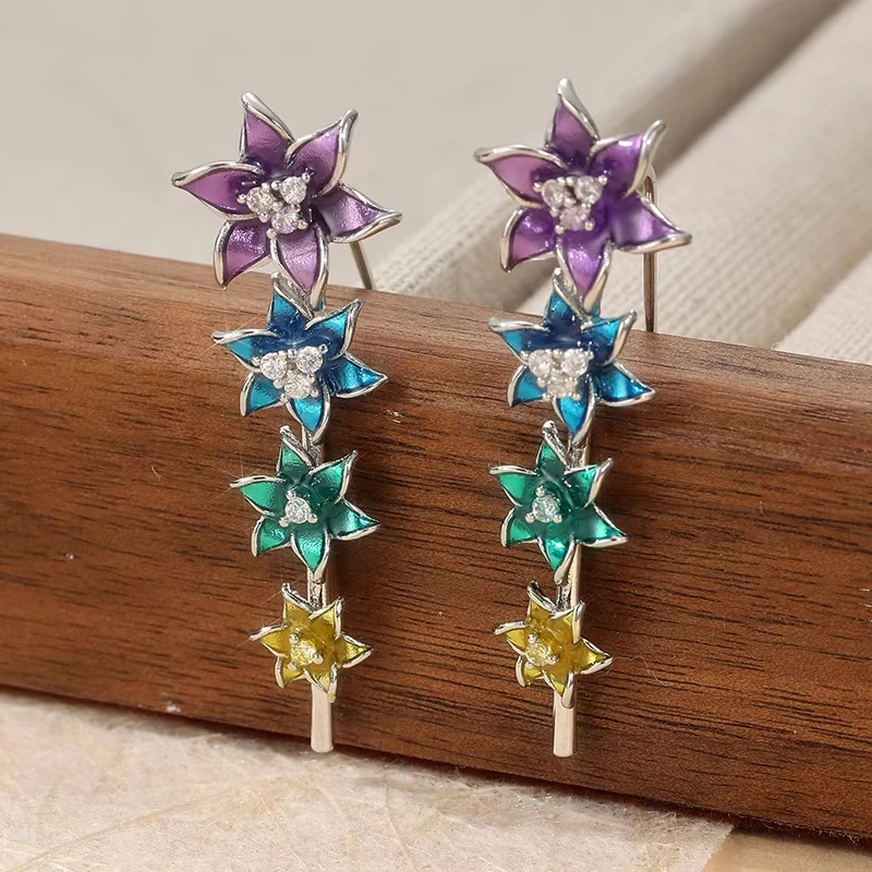 

Huaya Bellflower Earrings Female Accessories Shaped Sweet Simple Sen Serie Party Earring New Fashion Tide