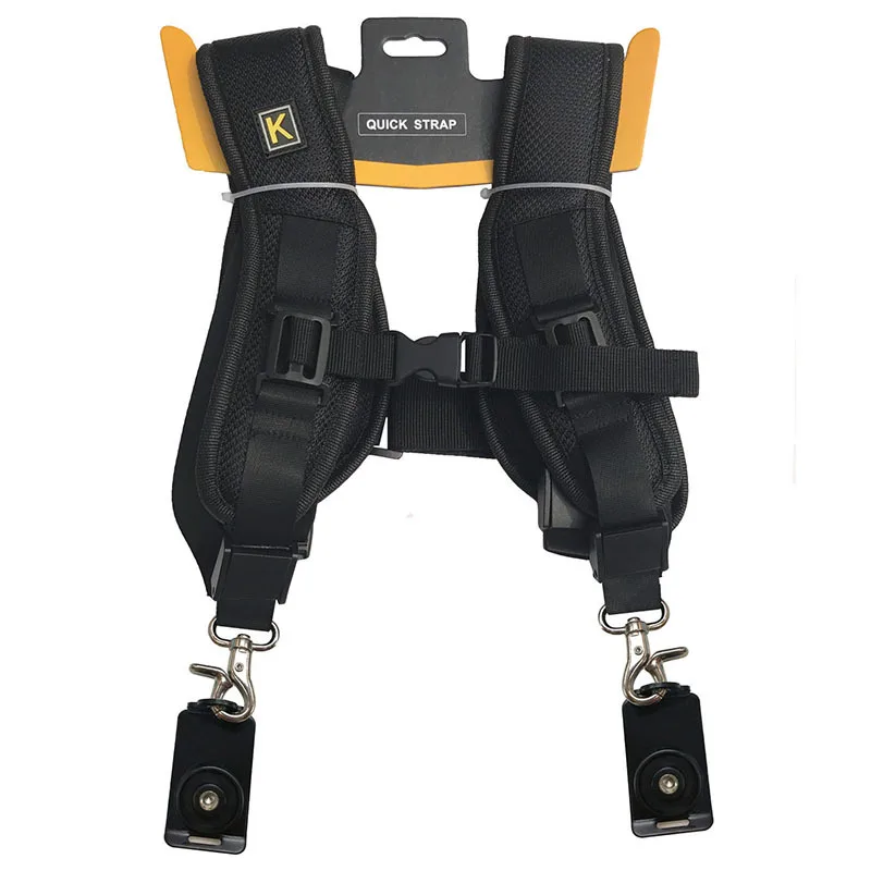 High Quality Double Dual Shoulder Camera Neck Strap Quick Rapid Sling Camera Belt for Digital SLR DSLR Canon Nikon Camera Belt