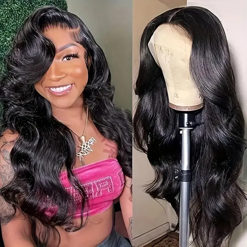 Rosabeauty HD 13X6 Body Wave Lace Frontal Human Hair Wigs 13X4 Transparent Lace Front Glueless Water Wave Wig 32 Inches