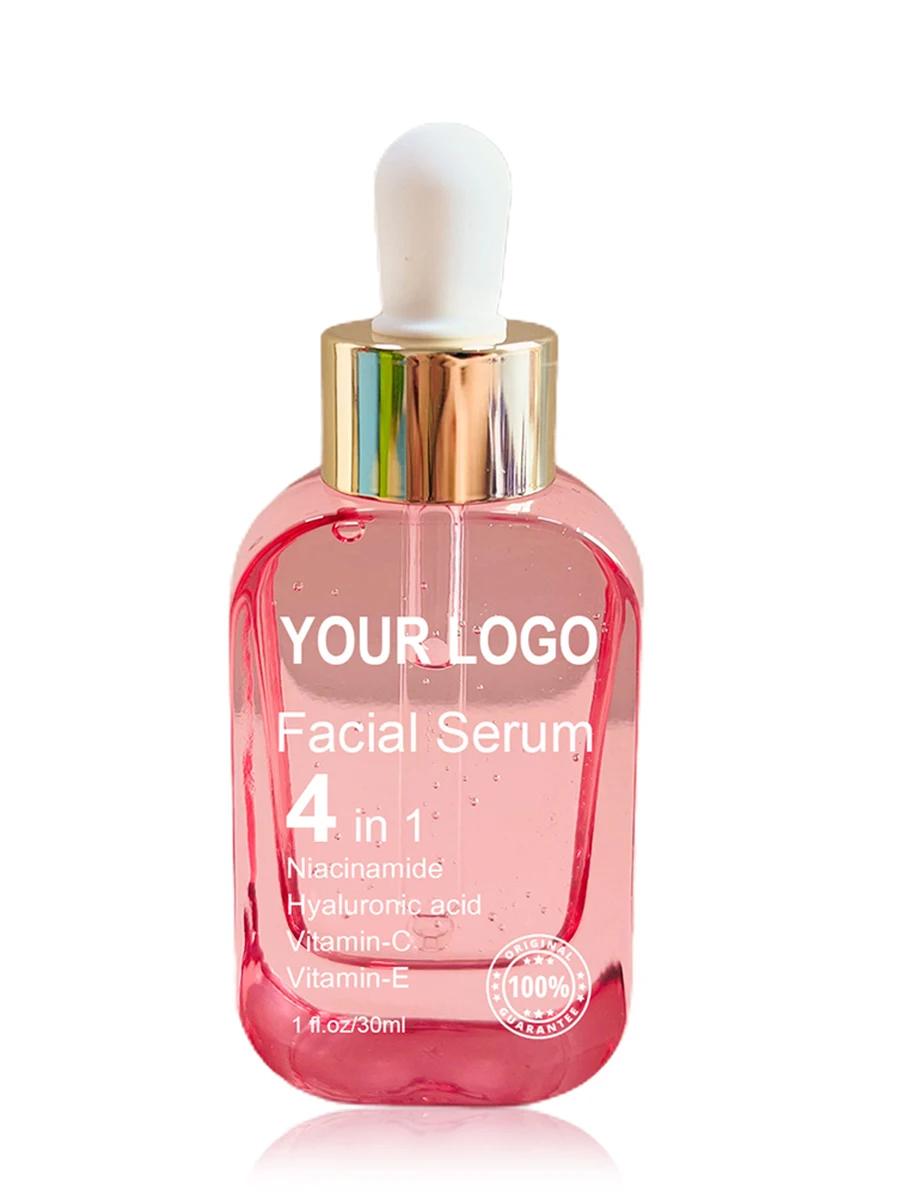 30ml 4 in 1 Face Serum Private Label Whitening Nourishing Face Foundation Custom Logo Lifting Fade Fine Lines Makeup Wholesale