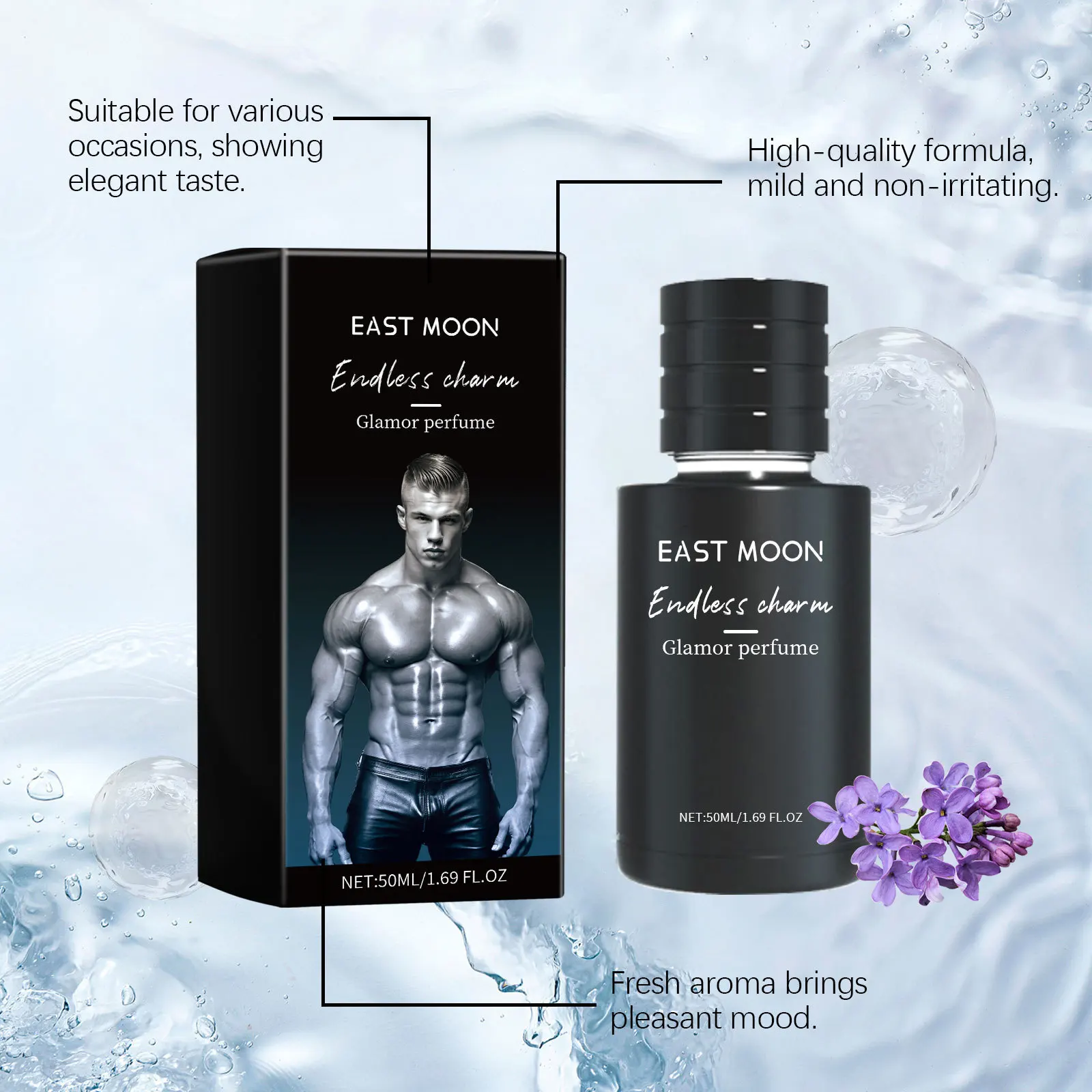 Perfume de sândalo masculino, fragrância duradoura, parceiro íntimo mais atraente, sedução de flerte, manter fresco, namoro diário