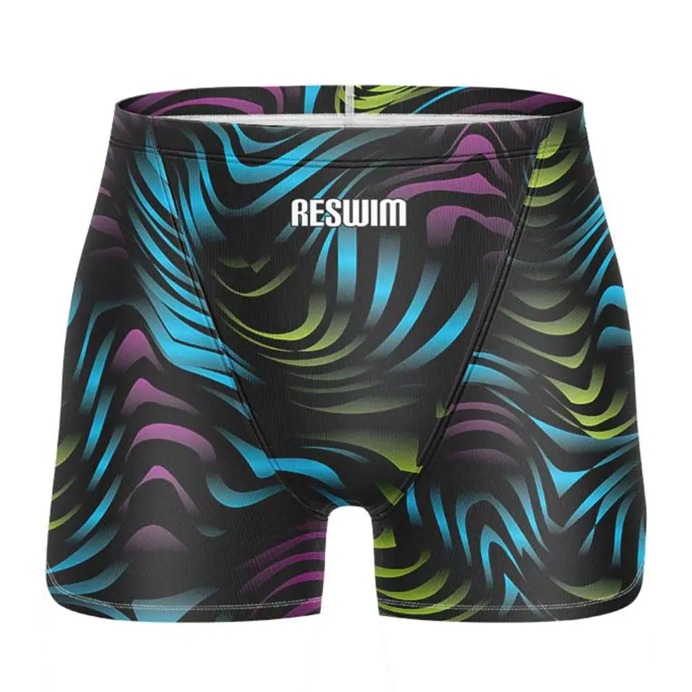 Summer Mens Swim Jammer Swimsuit Shorts New Athletic Training Swimwear Shorts Swimming Trunks Pool Lycra Beach Surf Diving Pants