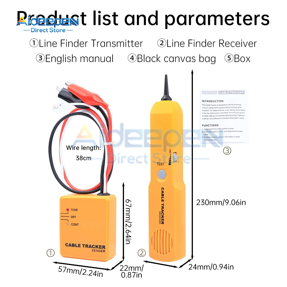 Tester kabli sieciowych Ethernet LAN RJ11 RJ45 Cat5 Cat6 lokalizator przewodów telefonicznych Tracer detektor tonera wyszukiwarka linii