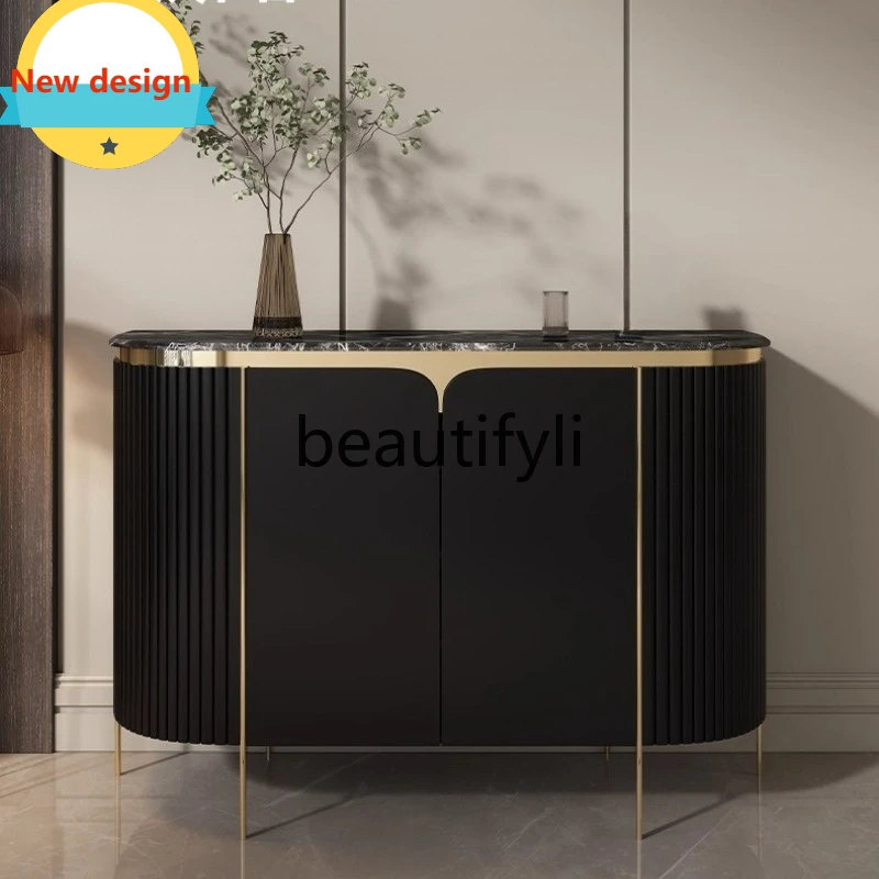 

A139 Italian Style Light Luxury Shoe Cabinet Home Large Capacity Storage Cabinet Doorway Entrance Partition Storage Cabinet