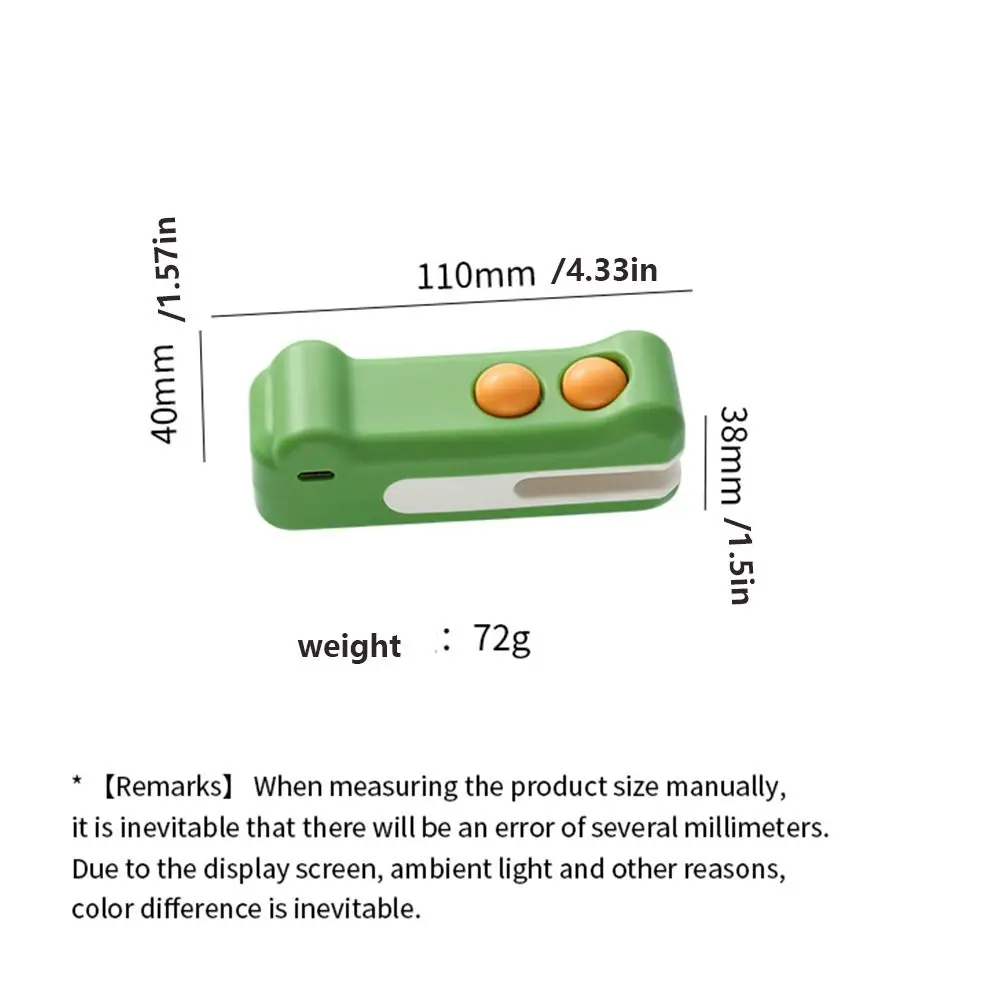 Moisture-proof Magnetic Sealing Machine Rechargeable Plastic Bag Sealing Clip Keep Fresh Hand Press Mini Heating Sealer