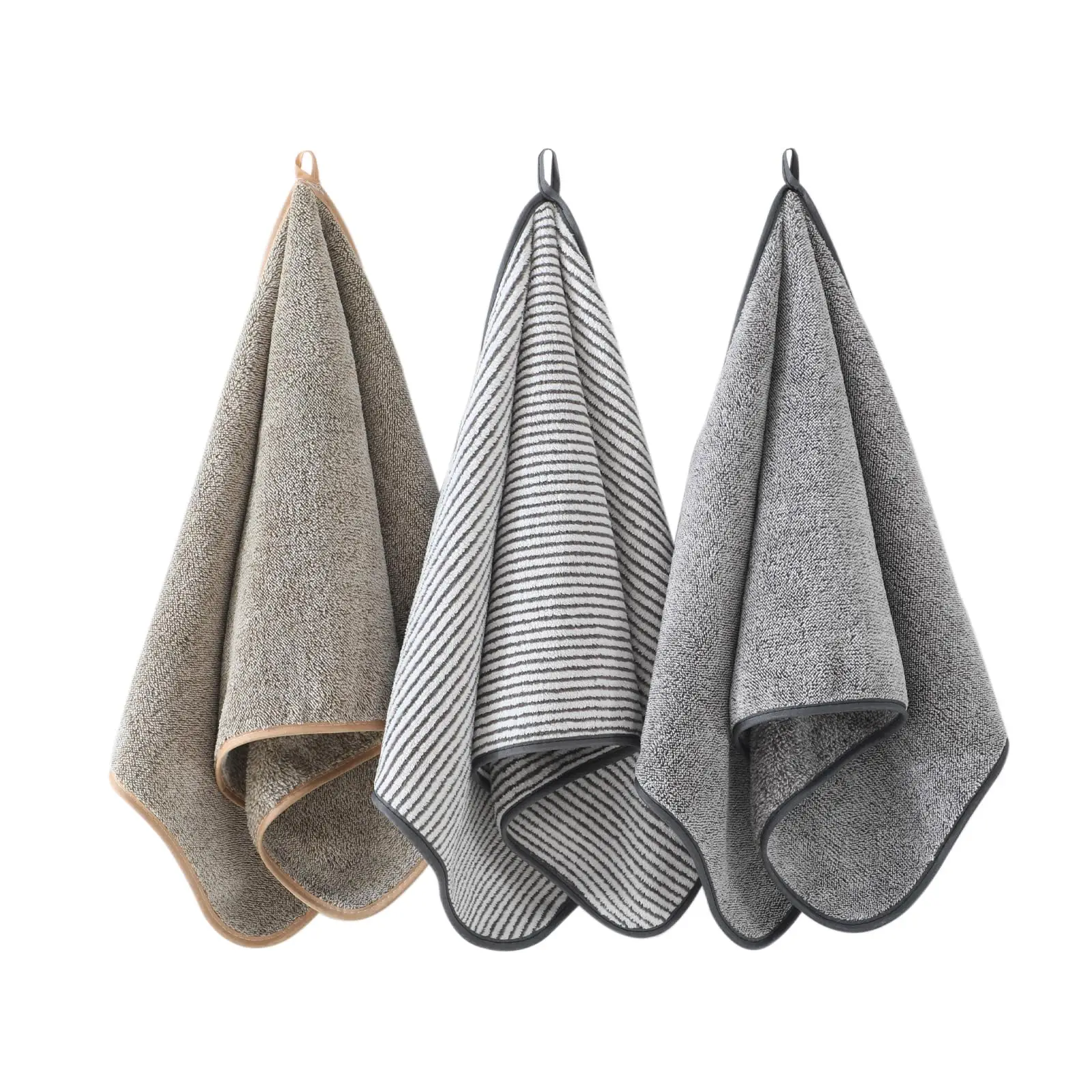 3 Pack Microfiber Hand Towels for Bathroom,Ultra Soft & Super Absorbent | Quick Dry Washcloths,14x30 Inch Towel Set for Bathroom