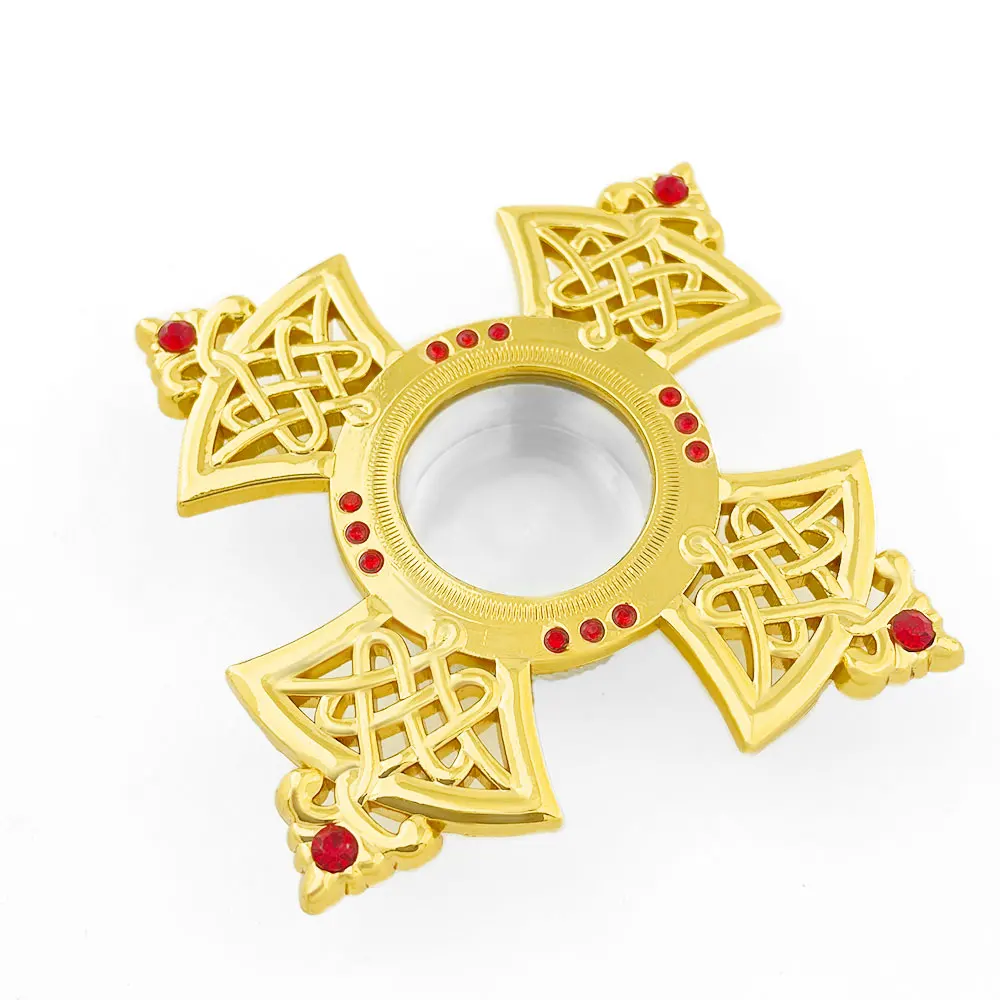 HTISOK Persönliche Reliktschatulle mit Goldverzierung, religiöse Produkte, orthodoxe Zubehörteile, Legierungskreuz, Direktverkauf vom Hersteller – Detail 6