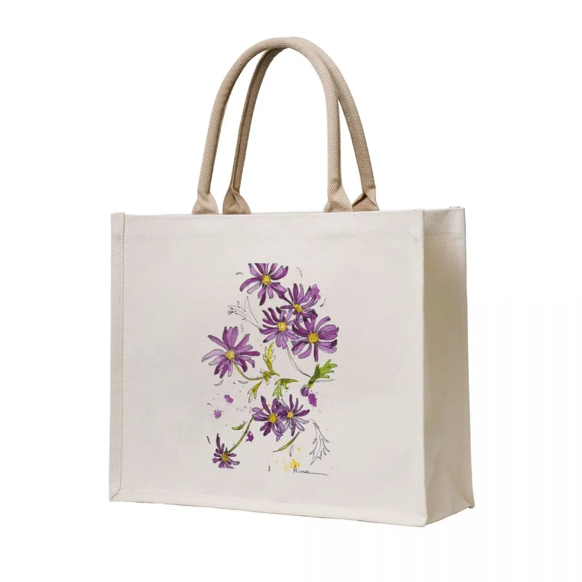 

Wild Purple Spring flowers Tote Bag canvas tote eco pack tote bag canvas Large bags for women