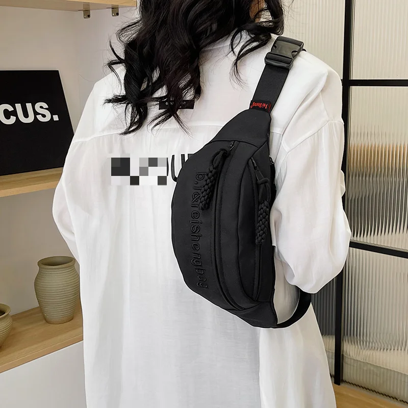 Mobile Phone Waist Bag for Both Men and Women Multifunctional Large Capacity Anti Splash Business Bag Simple Chest Bag