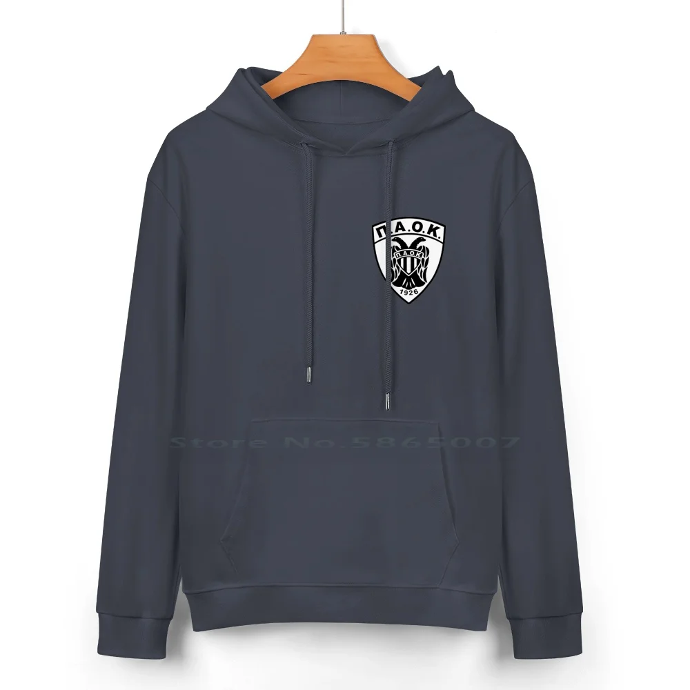 Paok Basket Pure Cotton Hoodie Sweater 24 Colors Paok New Double 2019 Sports Football Teams Basket Tenis Modern Old 100% Cotton