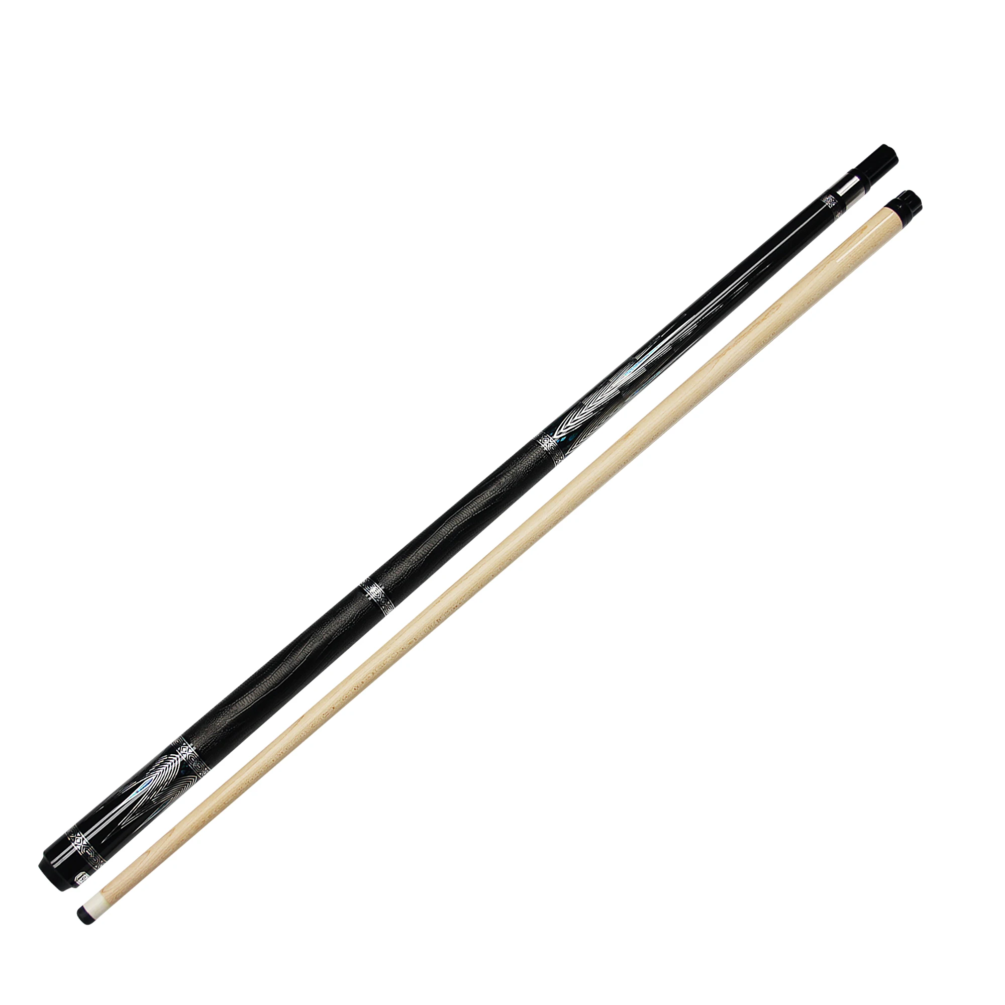 13mm Pool Cue Stick Imported Maple Wood Stainless Steel Joint Multi-Layer Tip Stable Powerful Accurate for 9-Ball Events