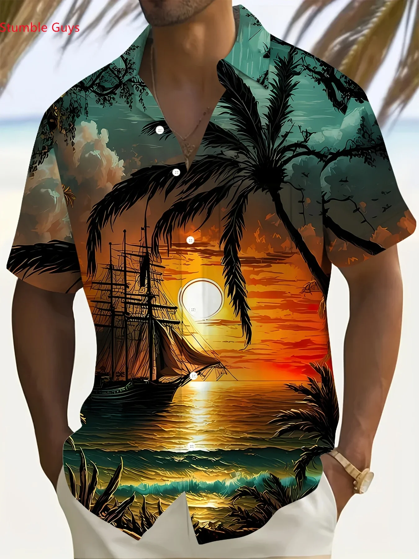 2026 Summer Collection Men's Hawaiian Shirt Casual Man Women Short Sleeve Cool Beach Party Print Fashion Outfits