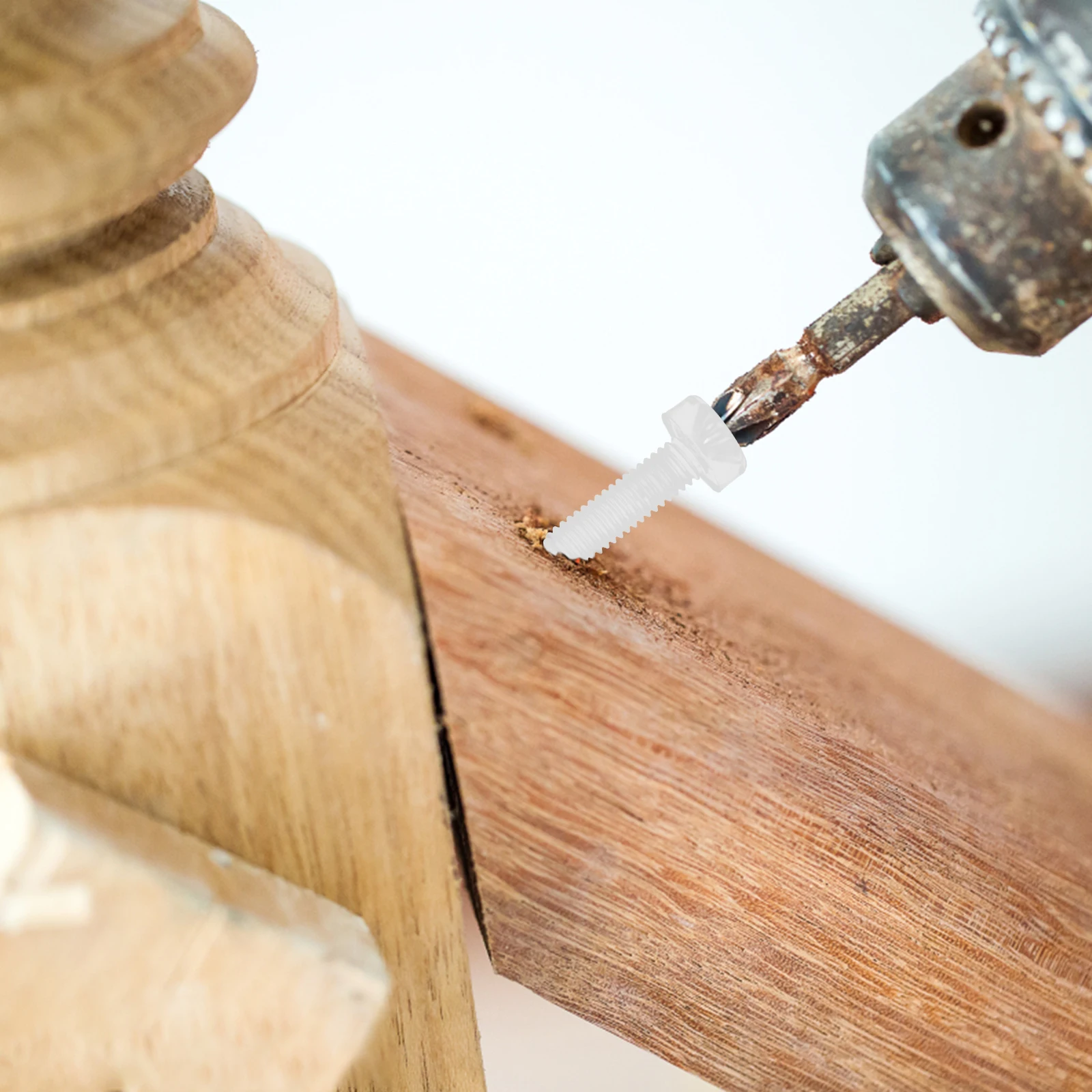 

50pcs Plastic Screws Transparent Round Head Cross Fasteners For Furniture Diy Repair Hardware Fixing Durable Insulated