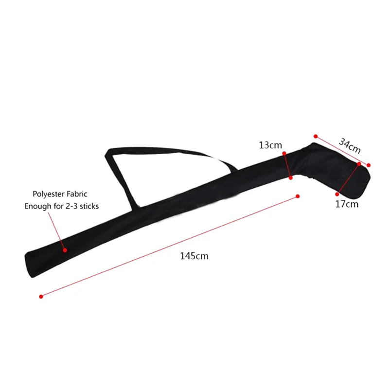 

B93B-Portable One Shoulder Ice Hockey Stick Bag Waterproof Stick Bag Adjustable Hockey Equipment Bag For Ice Hockey