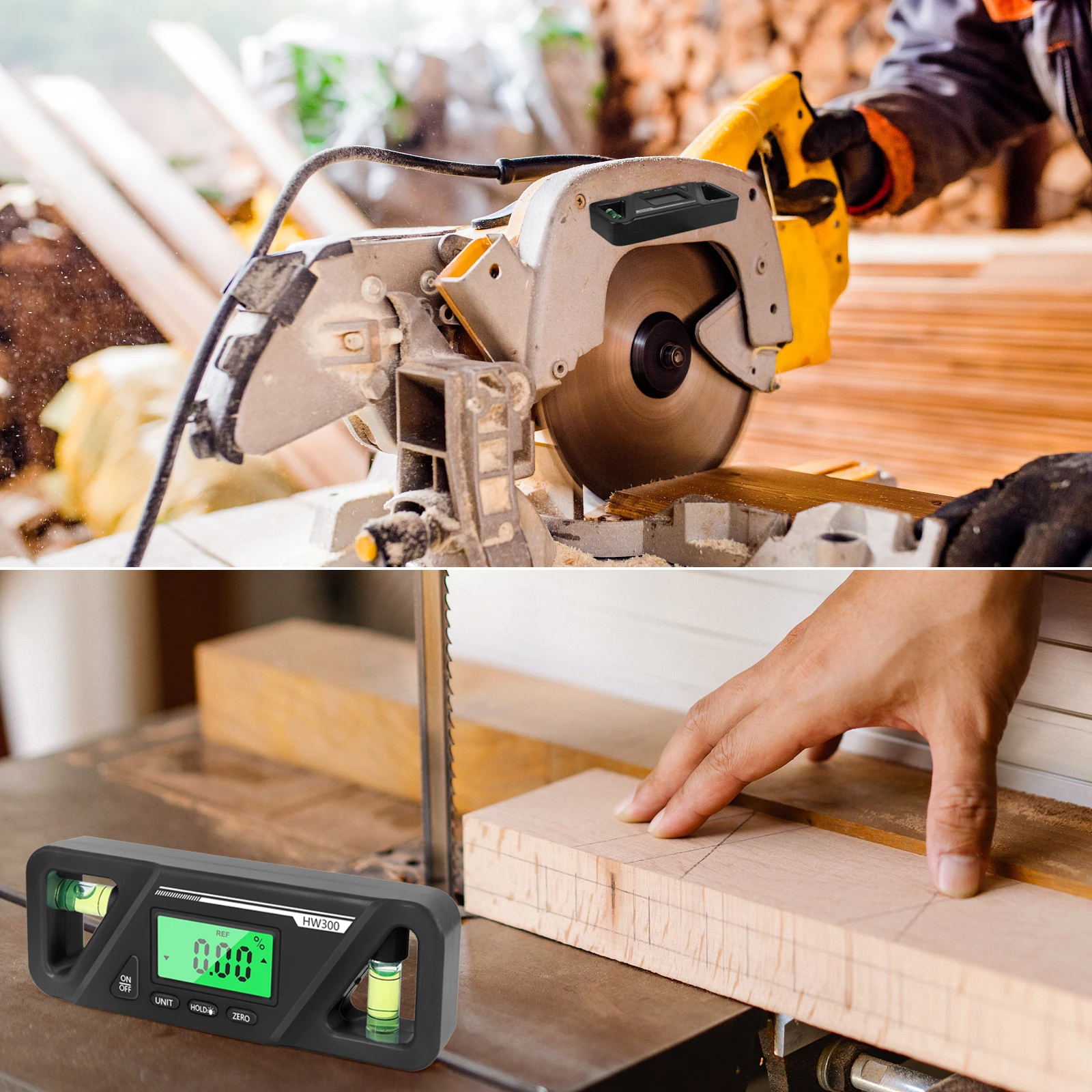 3in1 Protractor Inclinometer Spirit Level Digital Angle Finder Protractor Measuring Spirit Level Ruler Magnetic Base Goniometer