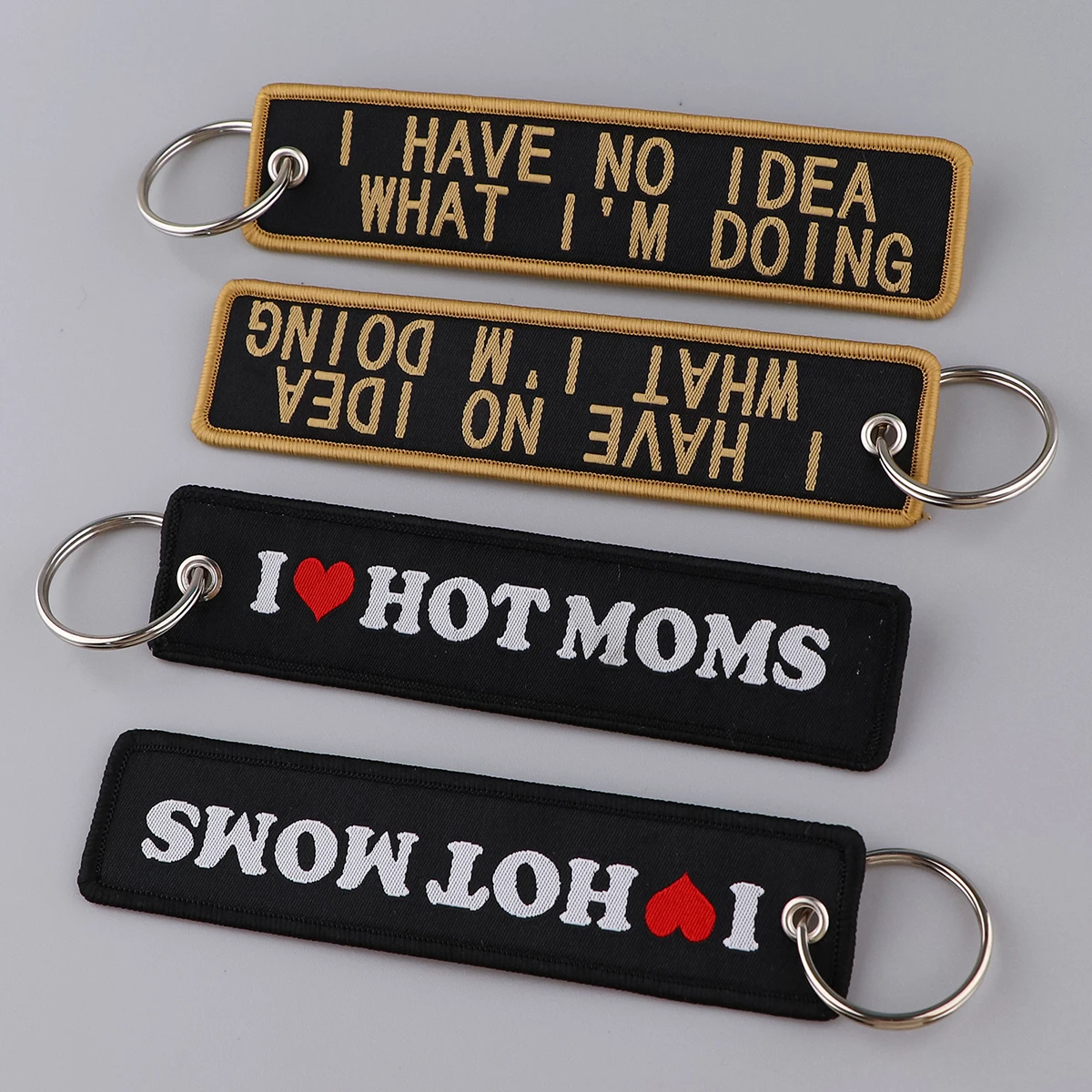 THIS IS THE WAY Cool Key Tag Keychains for Car Motorcycles Keys Holder Keyring Women Fashion Jewelry Accessories Gifts Jet Tag