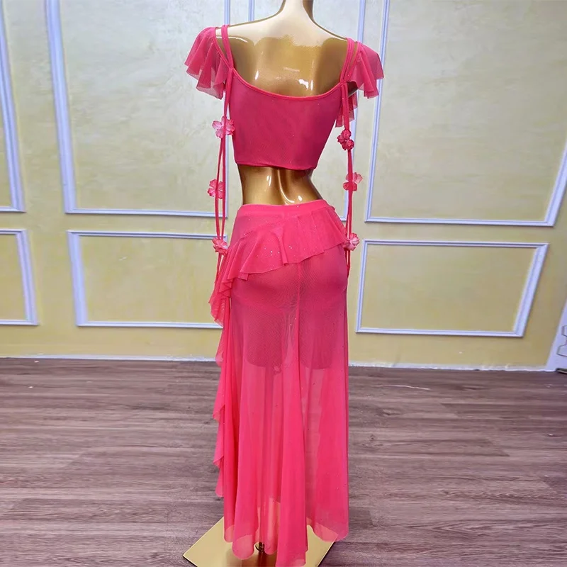 Set di costumi per spettacoli di danza del ventre da donna Nuovo vestito per esercitazioni di danza orientale 2025 WZY83 Abbigliamento sportivo per yoga fitn