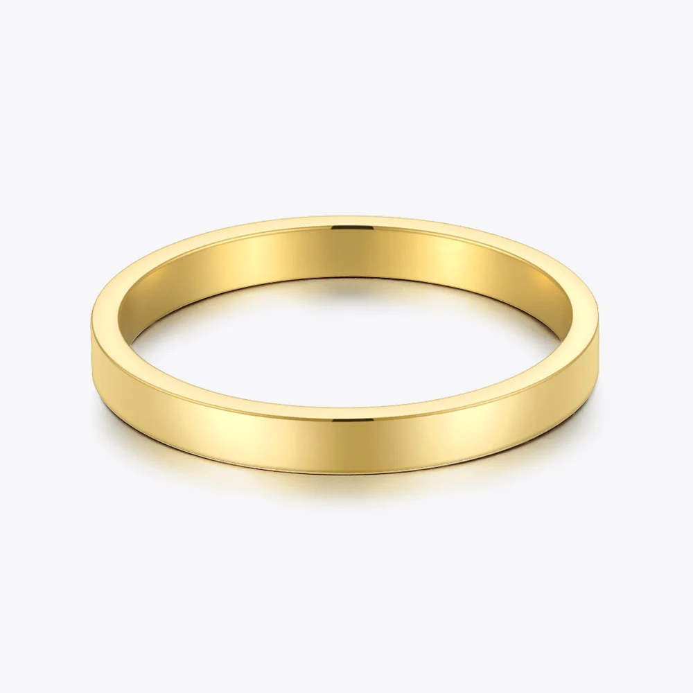 ENFASHION Simple Basic Rings For Women Gold Color Stainless Steel Minimalist Light Ring 2020 Fashion Jewelry Anillos Mujer R4073