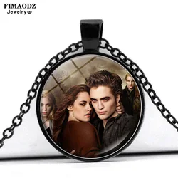 2022 Twilight Necklace Bella Movie Poster Glass Cabochon Choker Necklaces Lovers Jewelry for Men Women