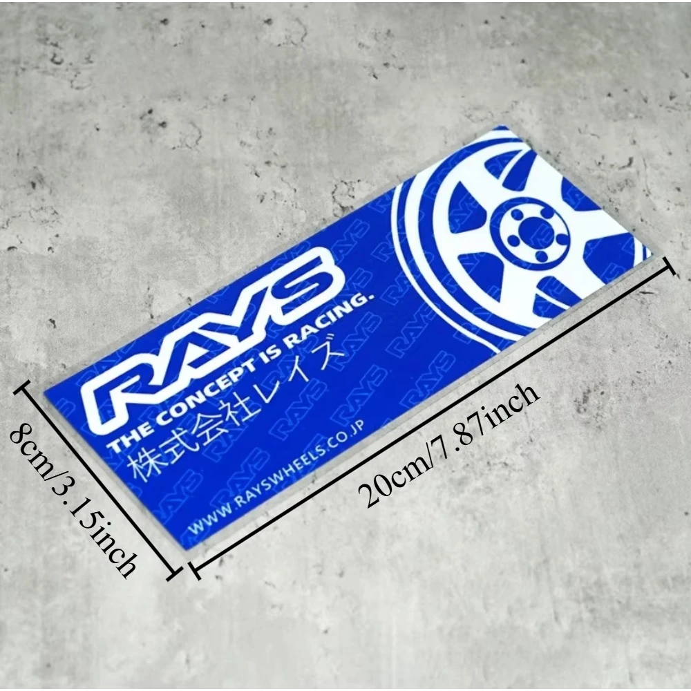 RAYS Wheel JDM Car Stickers, Racing Style Vinyl Decals for Car Window, Bumper, Motorcycle & Laptop Decor