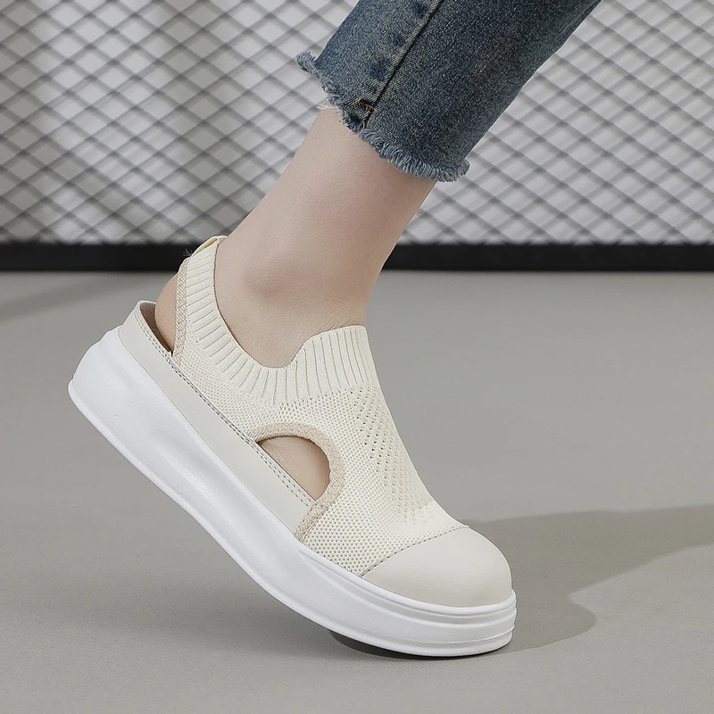 

Woman Shoes 2025 Platform Summer Walking Lightweight Mesh Outdoor Sneakers Breathable Tennis Comfortable Casual Walking Shoes