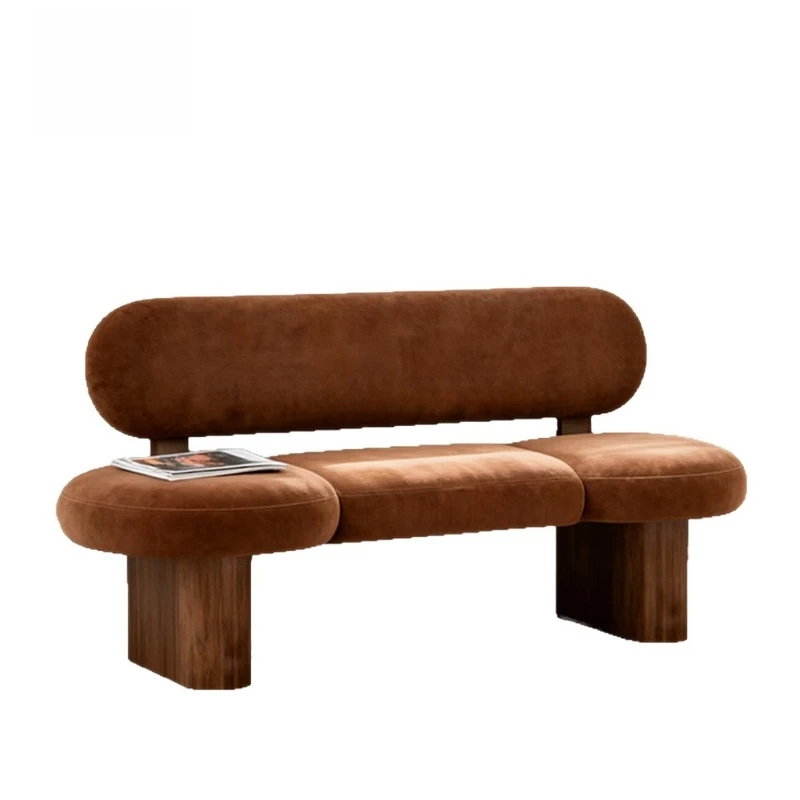 Internet celebrity bench, medieval style bench without armrests, living room entrance, creative art shoe changing stool