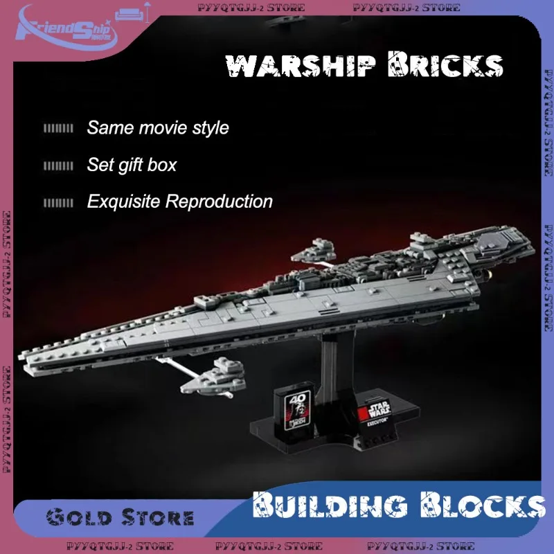 630PCS Building Blocks Anime Master Warship Brick Super Spaceship Model Assembling Bricks DIY Educational Toys Kid Birthday Gift