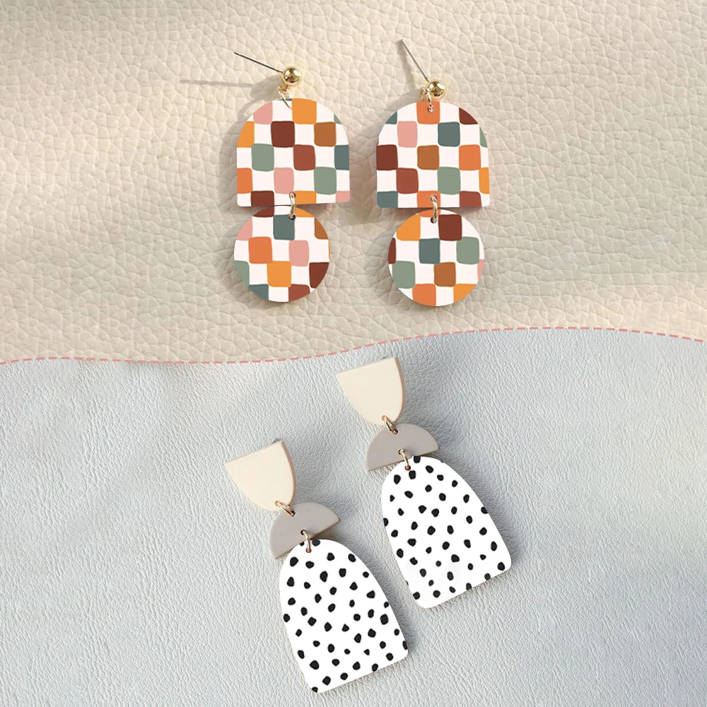 Vintage Flower Plant Painted Pattern Polymer Clay Watercolor Transfer Paper Pottery Earrings Jewelry Soluble Disposable Sticker