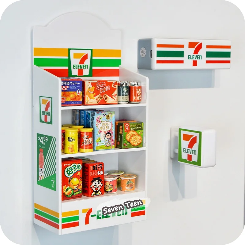 متجر الراحة الياباني مغناطيس الثلاجة والفريزر ديكور إبداعي شخصي لعبة طعام مقلدة ديكور مغناطيسي