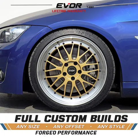 LM Style Forged Wheels Rims Two Pieces 18 19 20 21 Inch 5x120 5x112 for BMW M3 M4 3 5 7 Series Mercedes Audi Tesla Toyota BBS