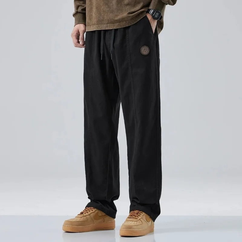 

Handsome Outer Wear New Casual Pants Versatile Loose Trousers Men's Trendy Straight Work Pants