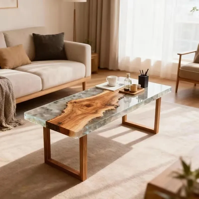 2026 Latest Models Reusable Large Rectangular Silicone Mold Large DIY Homemade Table Resin Mold Pallet Wood and Coffee Table